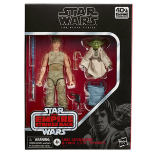 Star Wars Black Series 40th Anniversary Empire Strikes Back Luke Skywalker Dagobah & Yoda Action Figure 2-Pack