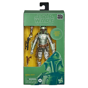 Star Wars Black Series 40th Anniversary Empire Strikes Back Exclusive Carbonized Boba Fett Action Figure