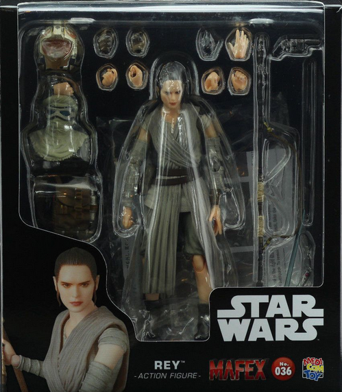 Star Wars Mafex Force Awakens Rey Action Figure #36 - The Little Star Wars Mafex Force Awakens Rey Action Figure #36 - The Little