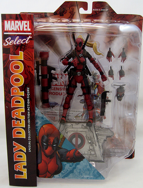 Marvel Diamond Select Lady Deadpool Action Figure - The Little Toy Company