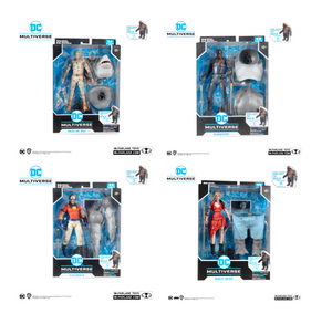 DC Multiverse McFarlane Suicide Squad King Shark Series Set of 4 Action Figures