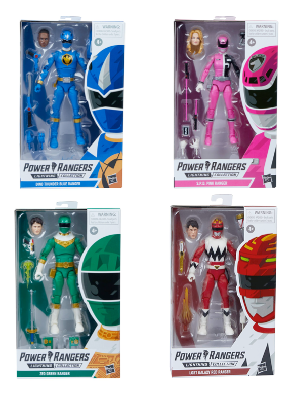 Power rangers figures 2024 set