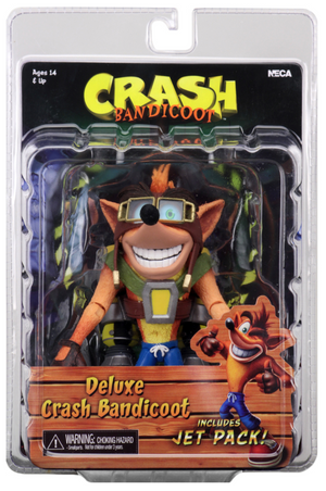 Crash Bandicoot Neca Crash w/ Jetpack 7 Inch Deluxe Action Figure