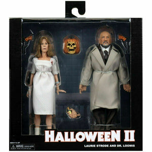 Halloween 2 Neca Dr Loomis & Laurie Strode Clothed 8 Inch 2 Pack Action Figure