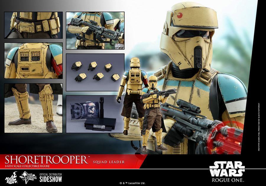 Star Wars Hot Toys Rogue One Shoretrooper Squad Leader 1:6 Scale Action Figure MMS592