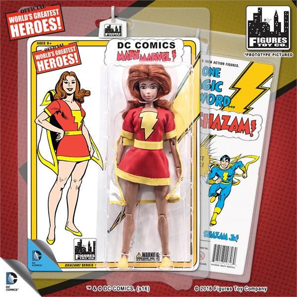 DC Retro Mego Kresge Style Shazam Mary Marvel Series 1 Action Figure - Action Figure Warehouse Australia | Comic Collectables