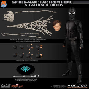 Marvel Mezco Far From Home Spider-Man Stealth Suit PX Exclusive One:12 Scale Action Figure