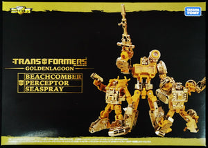 Transformers Takara Tomy Beachcomber Perceptor Seaspray Golden Lagoon