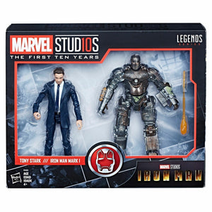 Marvel Legends Studios 10th Anniversary Tony Stark & Iron Man Mark I Action Figure 2 Pack