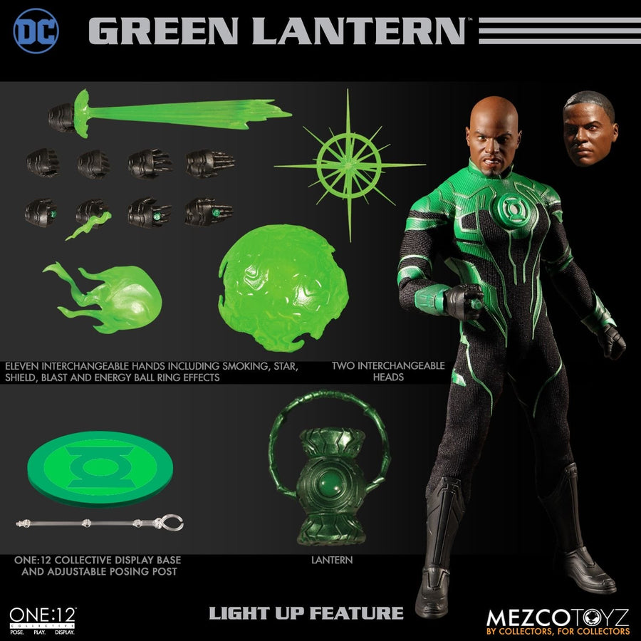 DC Mezco Green Lantern John Stewart One:12 Scale Action Figure