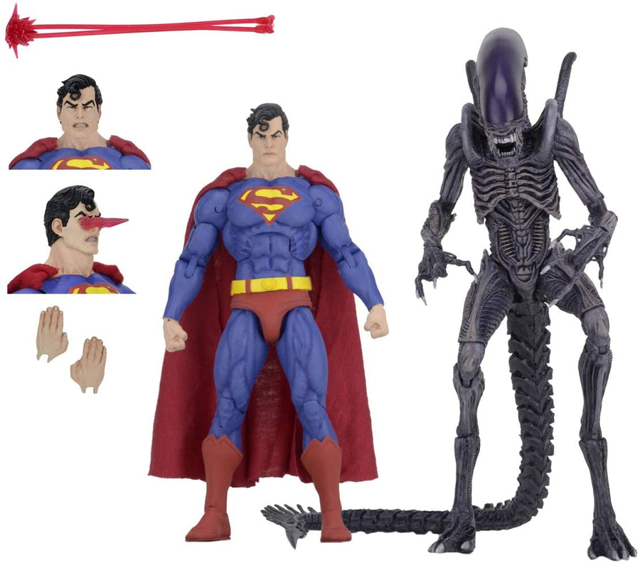 DC Alien Neca Exclusice Superman vs Aliens Action Figure 2-Pack