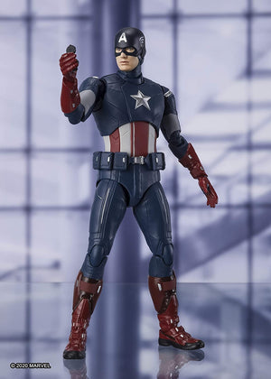Marvel Bandai SH Figuarts Avengers Endgame Captain America Cap vs Cap Action Figure