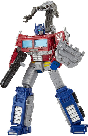 Transformers Earthrise War For Cybertron Leader Optimus Prime w/ Trailer Action Figure