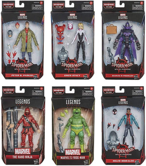 Marvel Legends Spider-Man Into The Spiderverse Series BAF Stilt Man Set of 6 Action Figures