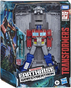 Transformers Earthrise War For Cybertron Leader Optimus Prime w/ Trailer Action Figure