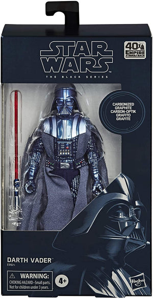 Star Wars Black Series 40th Anniversary Empire Strikes Back Exclusive Carbonized Darth Vader Action Figure