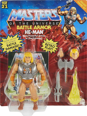 Masters Of The Universe Origins Deluxe Battle Armor He-Man Action Figure
