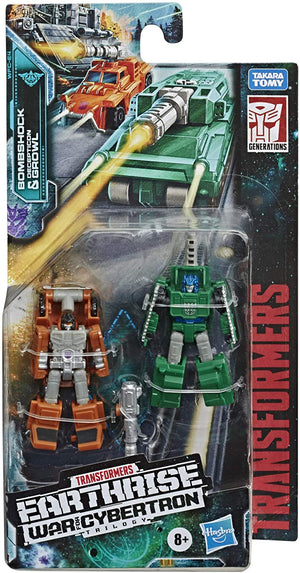 Transformers Earthrise War For Cybertron Micromasters Bombshock & Growl Military Patrol Action Figure