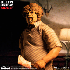 Texas Chainsaw Massacre Mezco Leatherface 1974 Action Figure One:12 Scale Action Figure Coming Soon