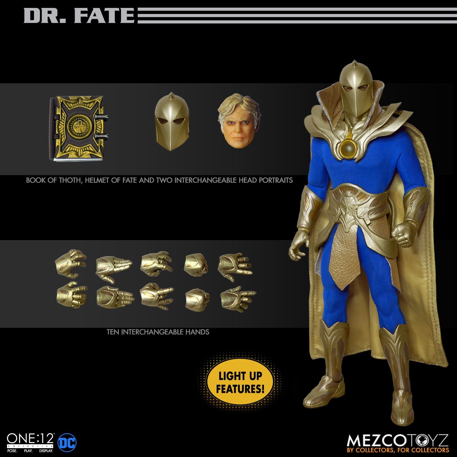 DC Mezco Dr. Fate One:12 Scale Action Figure