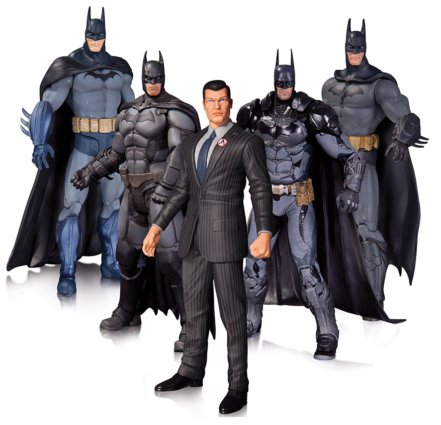 DC Batman Arkham Origins Series Batman Asylum Origins City Knight & Bruce Wayne Box Set of Five - Action Figure Warehouse Australia | Comic Collectables