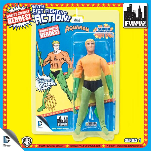 DC Retro Mego Kresge Style Super Powers Aquaman Action Figure - Action Figure Warehouse Australia | Comic Collectables
