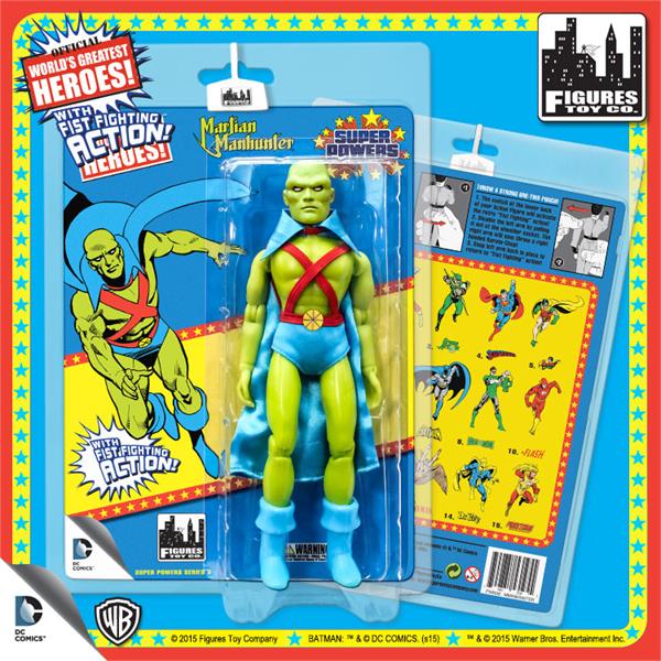DC Retro Mego Kresge Style Super Powers Martian Manhunter Action Figure - Action Figure Warehouse Australia | Comic Collectables