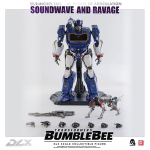 Transformers Threezero Bumblebee Movie Deluxe Soundwave & Ravage Action Figure