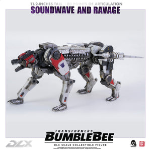 Transformers Threezero Bumblebee Movie Deluxe Soundwave & Ravage Action Figure