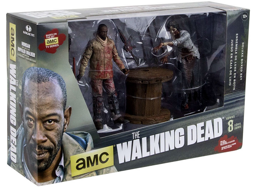 The Walking Dead Tv Series 8 Deluxe Morgan w/Impaled Walker