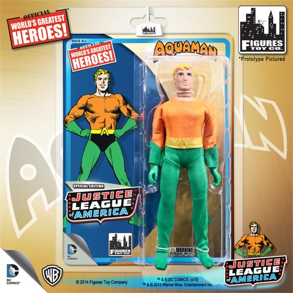 DC Retro Mego Kresge Style Justice League Aquaman Action Figure - Action Figure Warehouse Australia | Comic Collectables