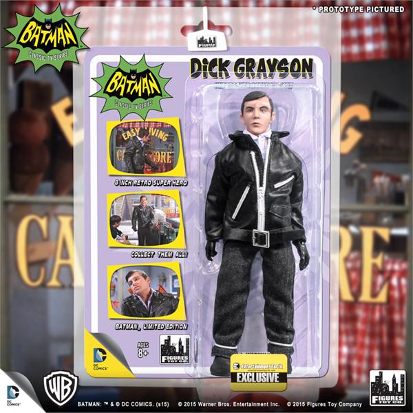 DC Retro Mego Kresge Style Batman TV Series Dick Grayson Undercover Jacket Action Figure - Action Figure Warehouse Australia | Comic Collectables