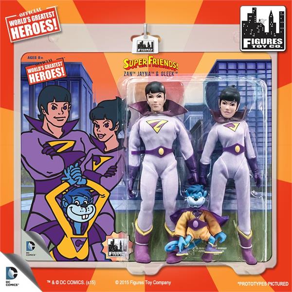 DC Retro Mego Kresge Style The Wonder Twins w/ Gleek Action Figure - Action Figure Warehouse Australia | Comic Collectables