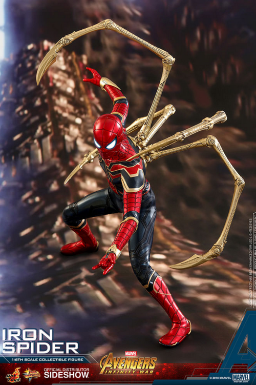 Marvel Hot Toys Infinity War Spider Man Iron Spider 1 6 Scale