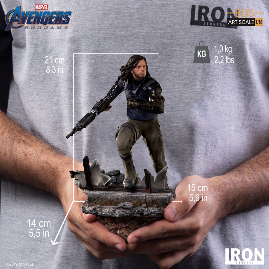 Marvel Iron Studios Avengers Endgame Winter Soldier 1:10 Scale Statue