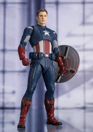 Marvel Bandai SH Figuarts Avengers Endgame Captain America Cap vs Cap Action Figure