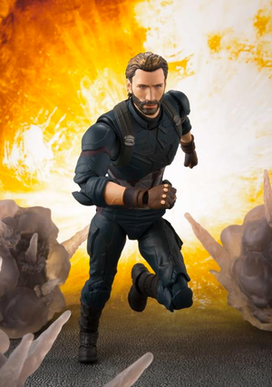 Marvel Bandai SH Figuarts Infinity War Captain America & Tamashii Effect Action Figure