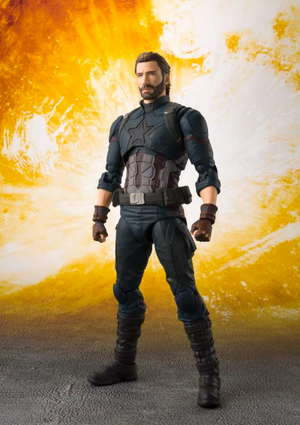 Marvel Bandai SH Figuarts Infinity War Captain America & Tamashii Effect Action Figure