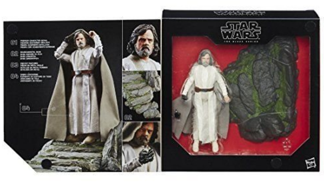 Star Wars Black Series Exclusive Luke Skywalker Jedi Master Ahch-To Island Takara Tomy Box Set Action Figure