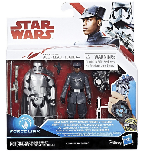 Star Wars The Last Jedi Finn First Order Disguise & Phasma 2 Pack 3.75 Inch