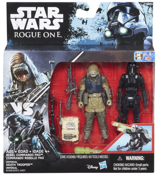 Star Wars Rogue One Rebel Commando Pao & Imperial Death Trooper 2 Pack 3.75 Inch