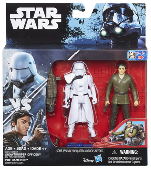 Star Wars Rogue One First Order Snowtrooper Officer & Poe Dameron 2 Pack 3.75 Inch