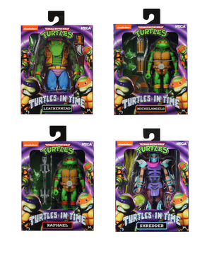 Teenage Mutant Ninja Turtles Neca Turtles In Time Series 2 set of 4 Action Figures