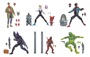 Marvel Legends Spider-Man Into The Spiderverse Series BAF Stilt Man Set of 6 Action Figures