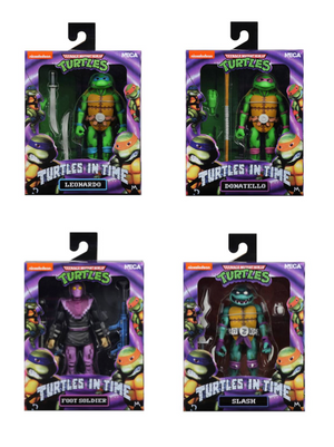 Teenage Mutant Ninja Turtles Neca Turtles In Time Series 1 set of 4 Action Figures