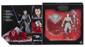 Star Wars Black Series Exclusive Rey Jedi Training Crait Takara Tomy Box Set Action Figure