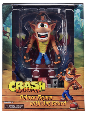 Crash Bandicoot Neca Crash w/ Jet board 7 Inch Deluxe Action Figure
