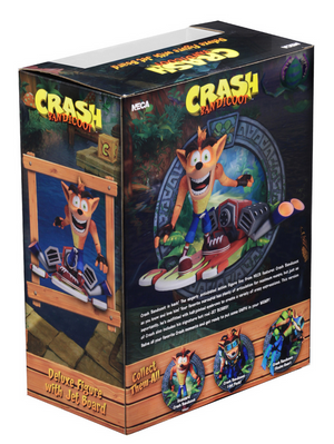 Crash Bandicoot Neca Crash w/ Jet board 7 Inch Deluxe Action Figure