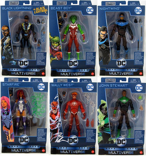 DC Multiverse Wave 11 Click N Collect Ninja Batman Set Of Six Action Figures