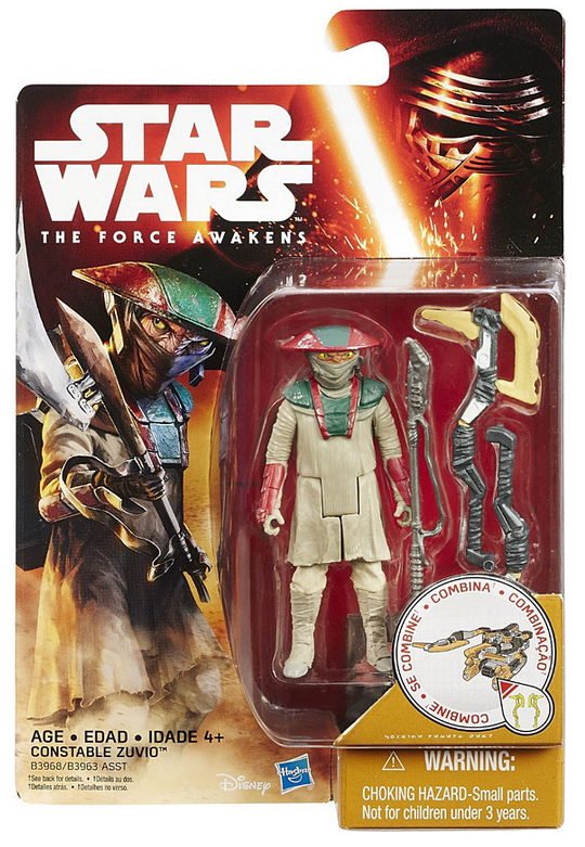 Star Wars Force Awakens Constable Zuvio 3.75 Inch Action Figure